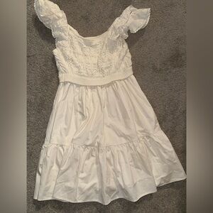 En Saison White Lace Casual Kids Dress